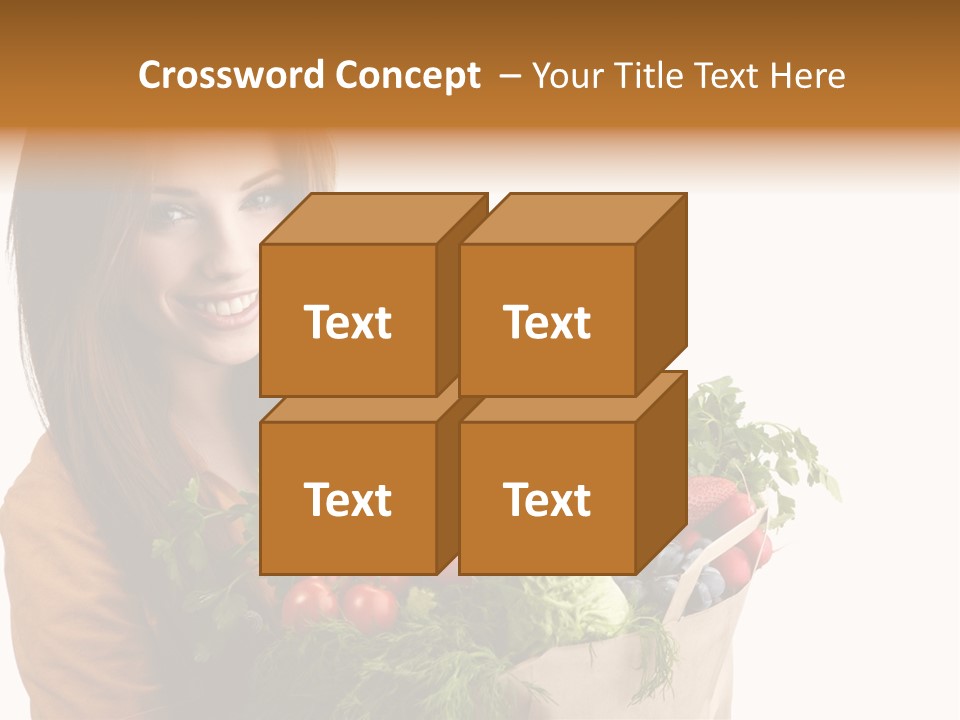 Mall Hand Hold PowerPoint Template