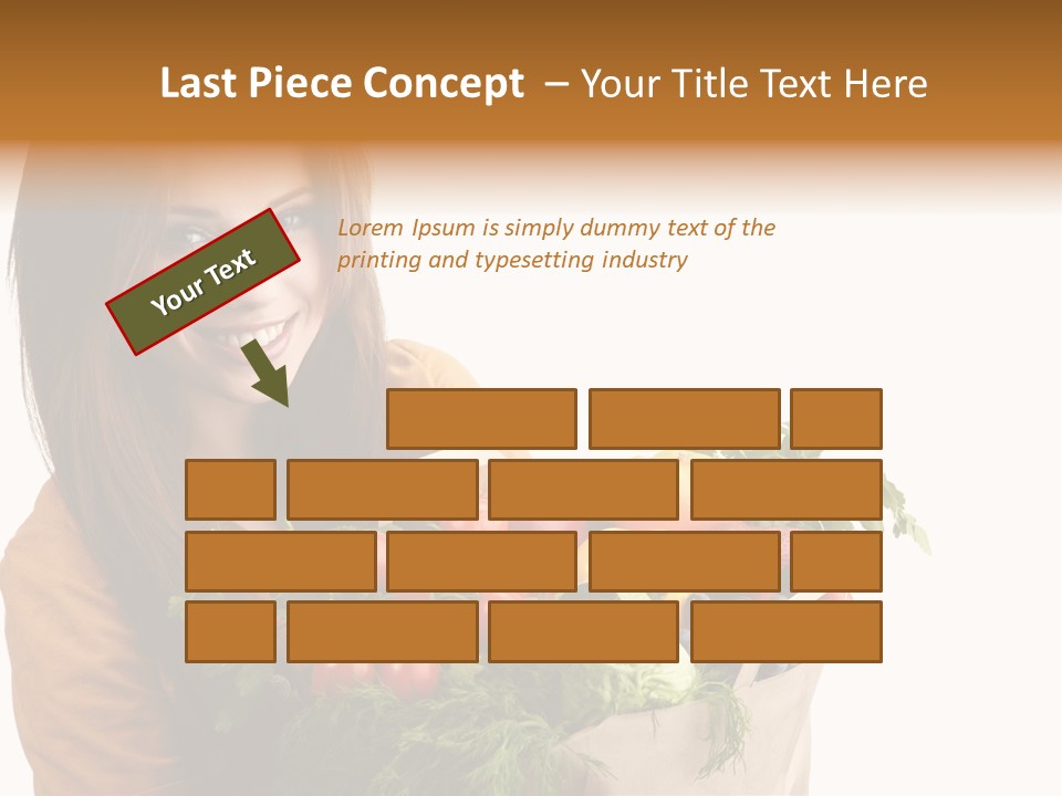 Mall Hand Hold PowerPoint Template