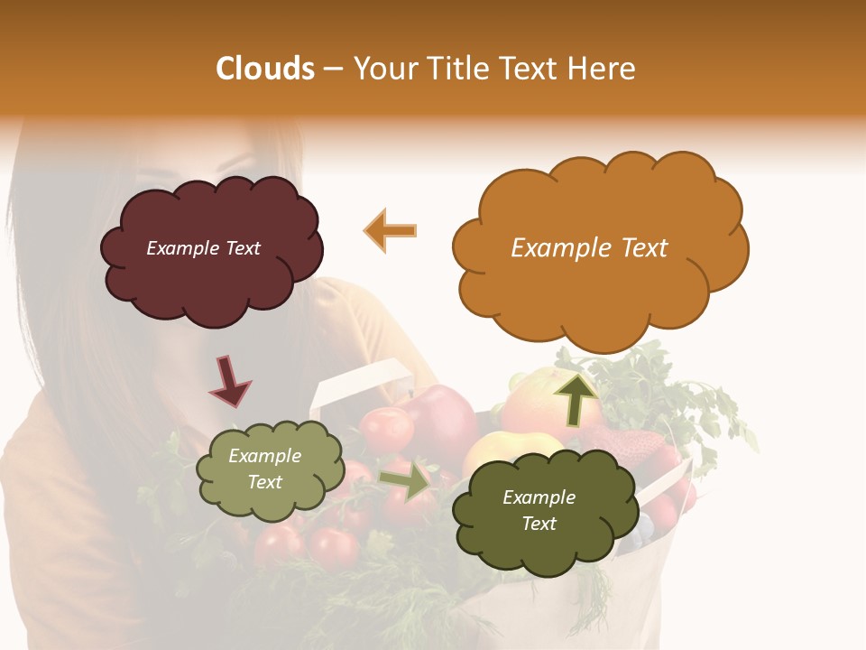 Mall Hand Hold PowerPoint Template