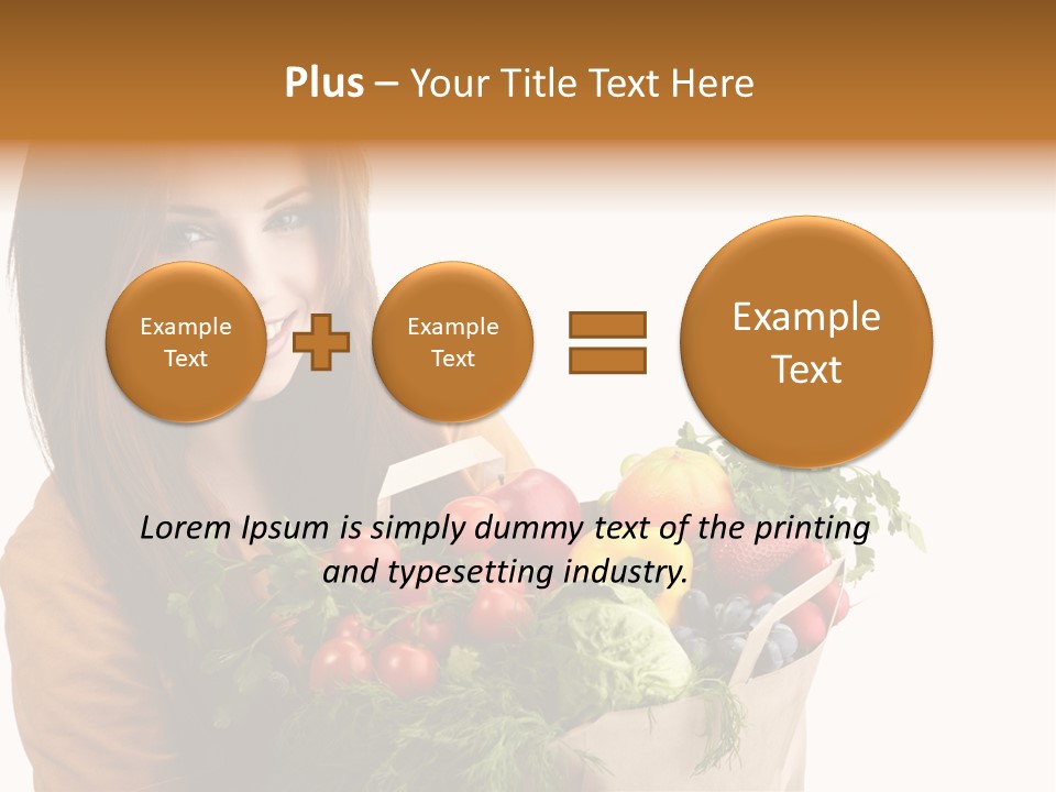 Mall Hand Hold PowerPoint Template