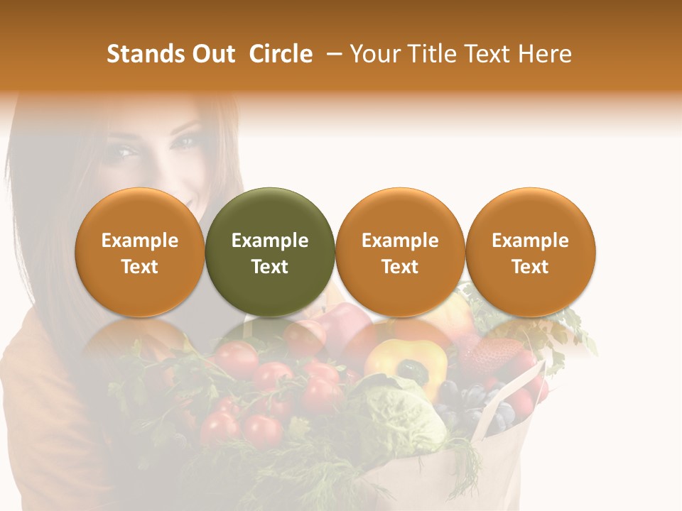 Mall Hand Hold PowerPoint Template