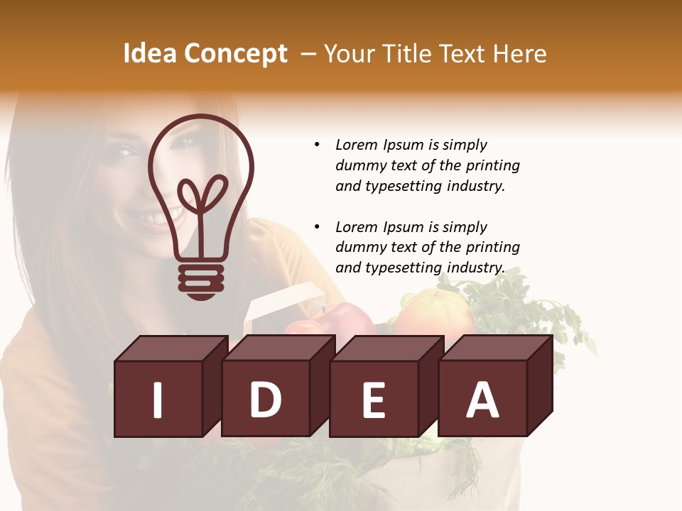 Mall Hand Hold PowerPoint Template