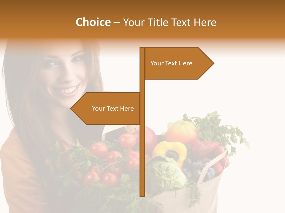 Mall Hand Hold PowerPoint Template