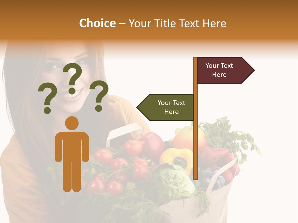 Mall Hand Hold PowerPoint Template