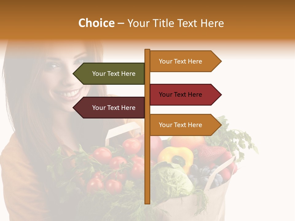 Mall Hand Hold PowerPoint Template