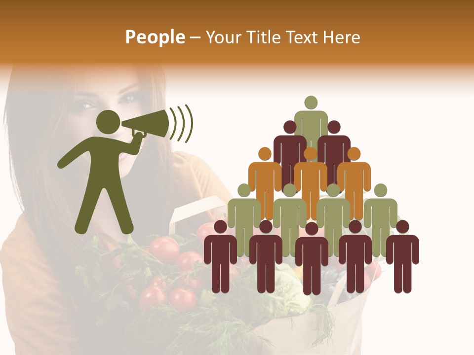 Mall Hand Hold PowerPoint Template