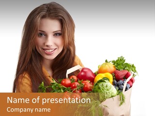 Edible Buyer Vegetarian PowerPoint Template