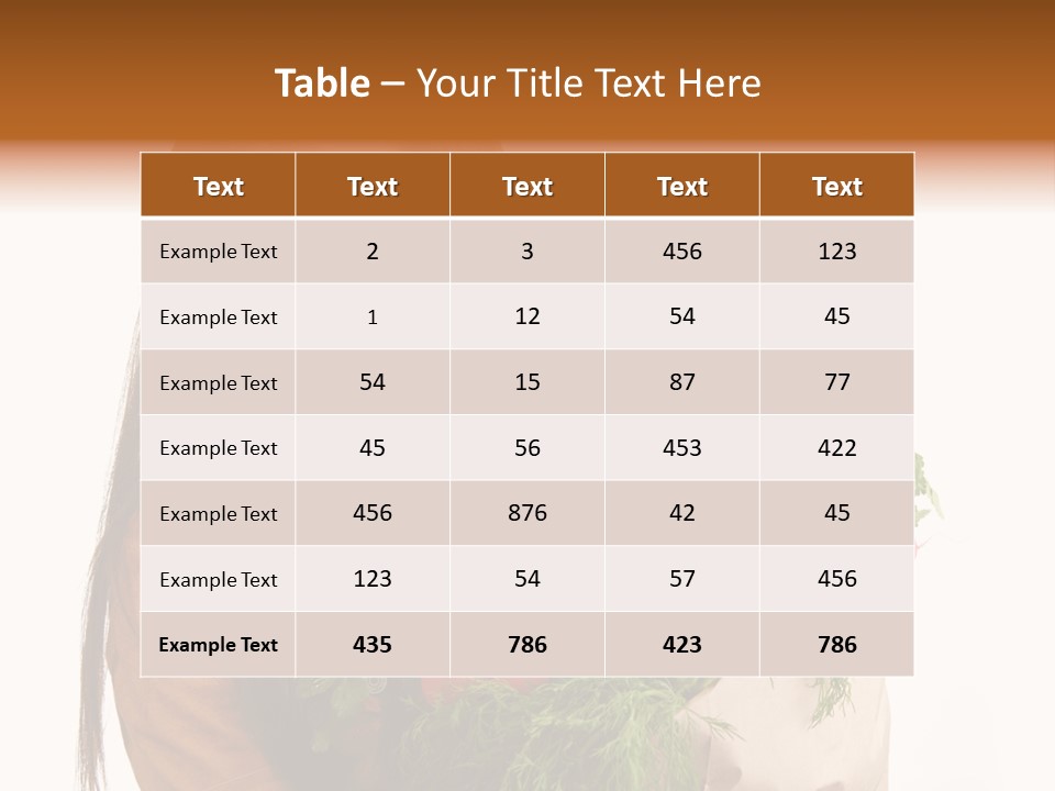 Edible Buyer Vegetarian PowerPoint Template