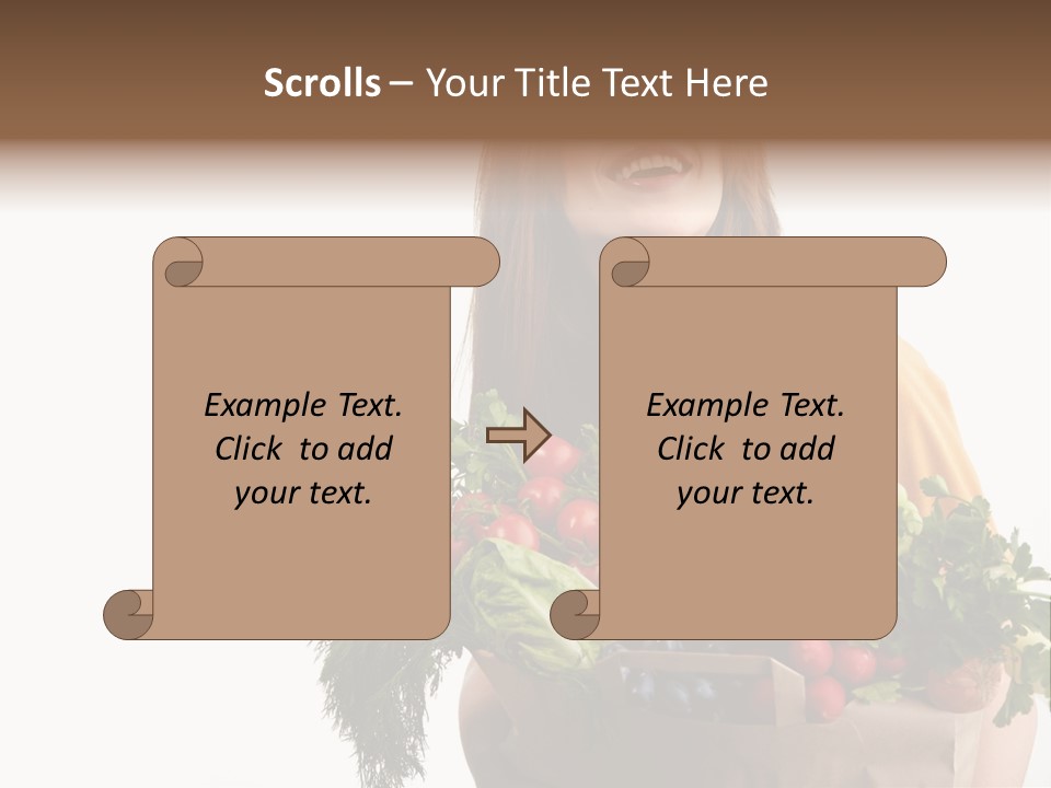 Portrait Grape Background PowerPoint Template