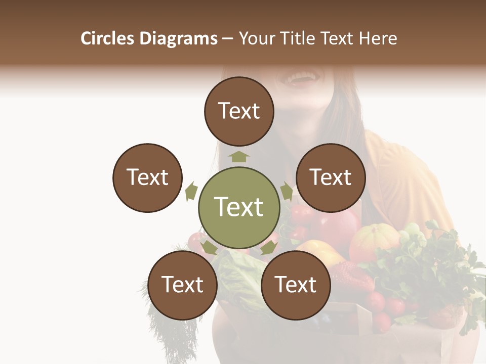 Portrait Grape Background PowerPoint Template