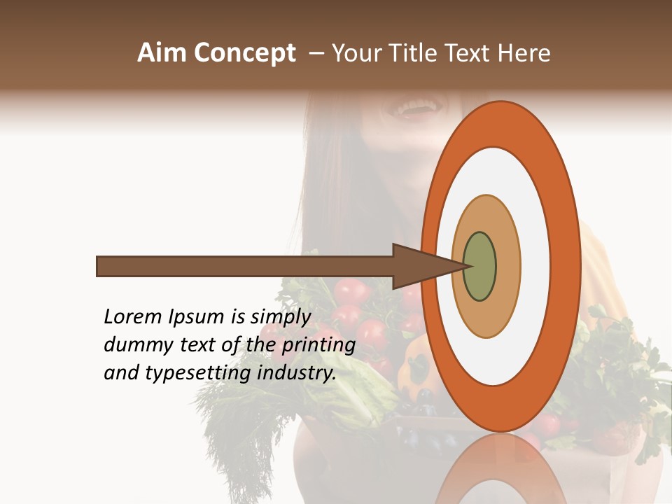 Portrait Grape Background PowerPoint Template