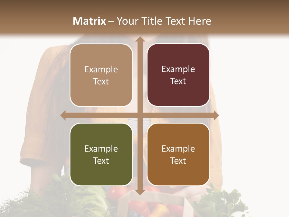 Vegetable Bag Young PowerPoint Template