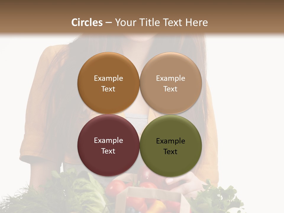 Vegetable Bag Young PowerPoint Template