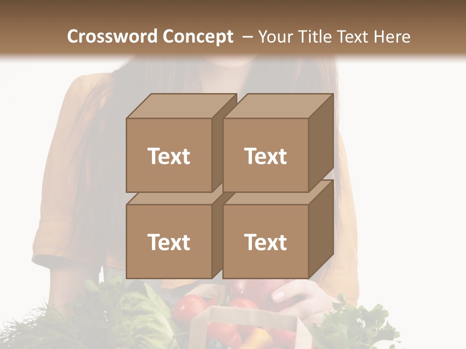 Vegetable Bag Young PowerPoint Template