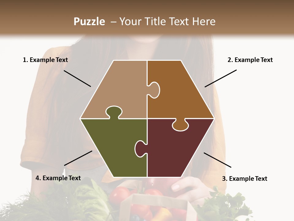 Vegetable Bag Young PowerPoint Template