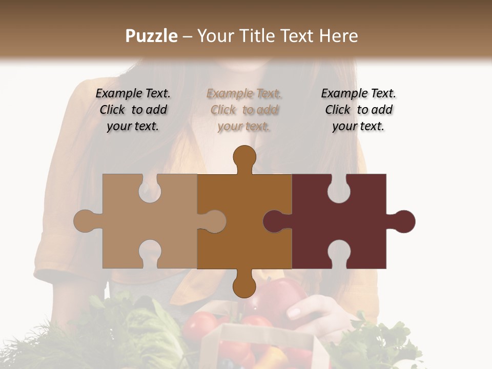 Vegetable Bag Young PowerPoint Template