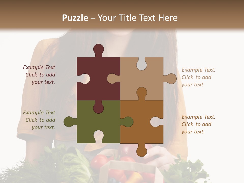 Vegetable Bag Young PowerPoint Template