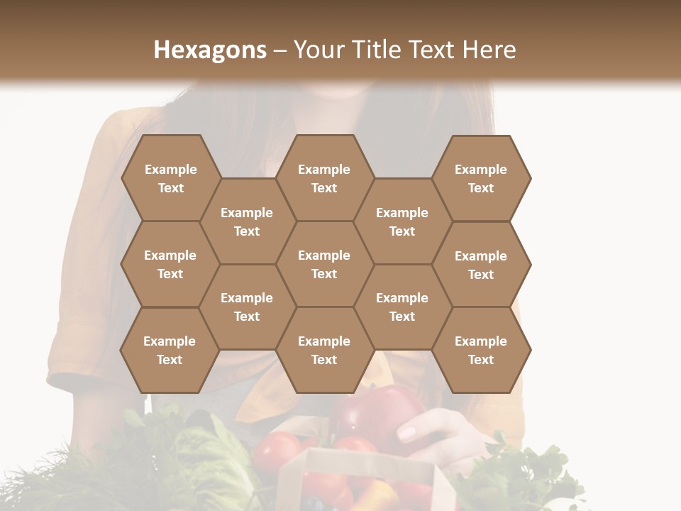 Vegetable Bag Young PowerPoint Template