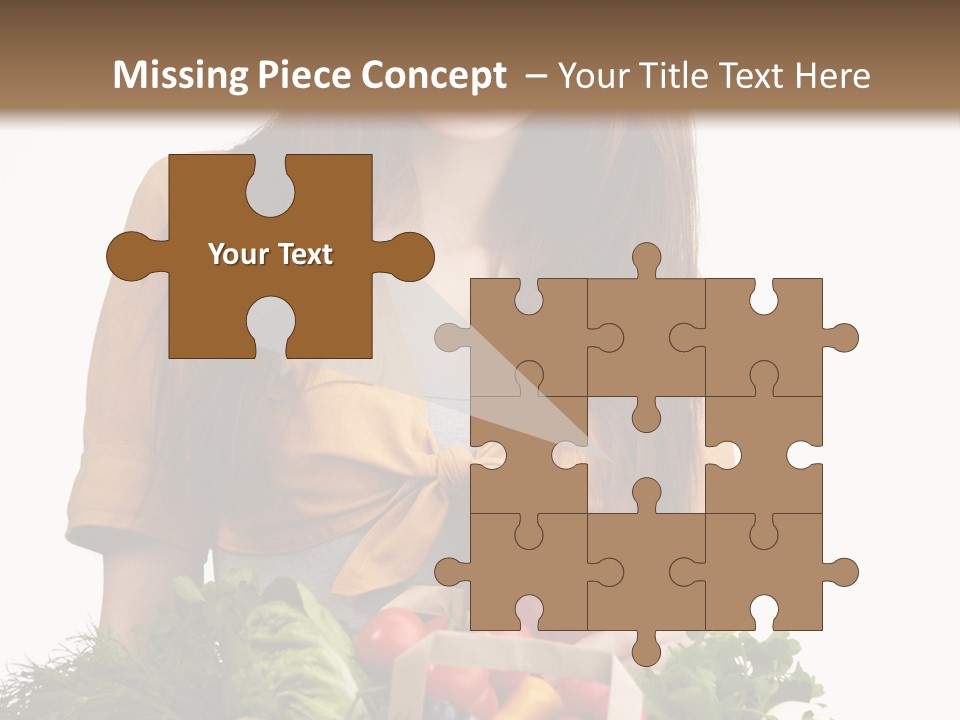 Vegetable Bag Young PowerPoint Template