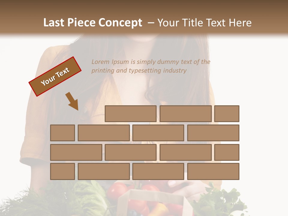 Vegetable Bag Young PowerPoint Template