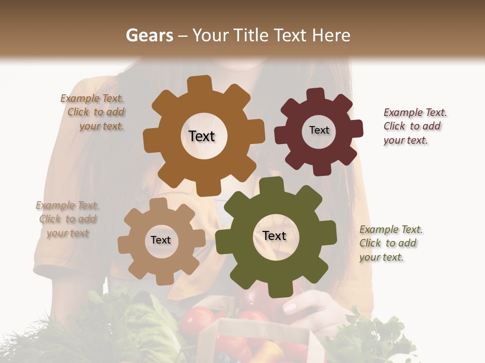 Vegetable Bag Young PowerPoint Template