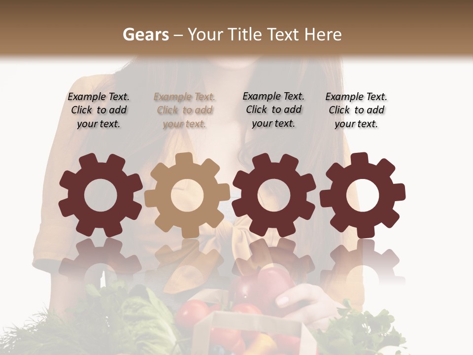 Vegetable Bag Young PowerPoint Template