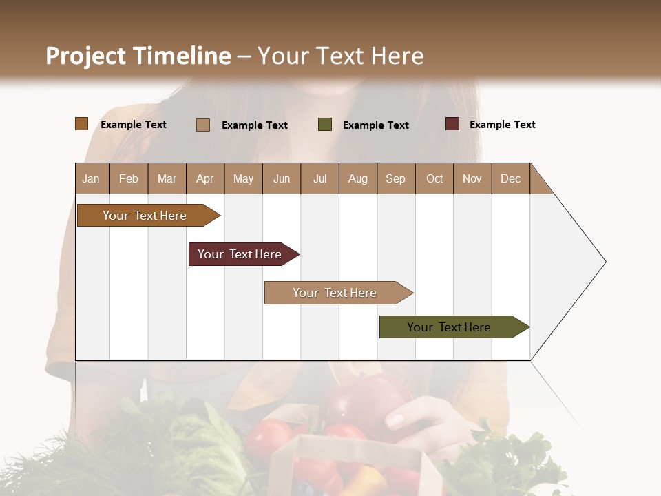 Vegetable Bag Young PowerPoint Template