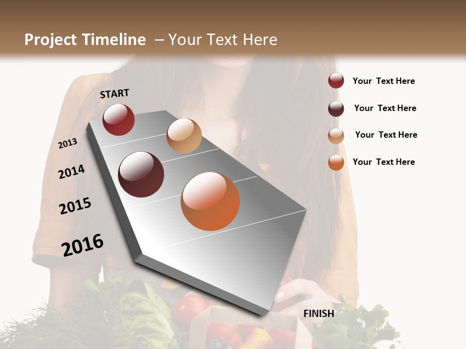 Vegetable Bag Young PowerPoint Template