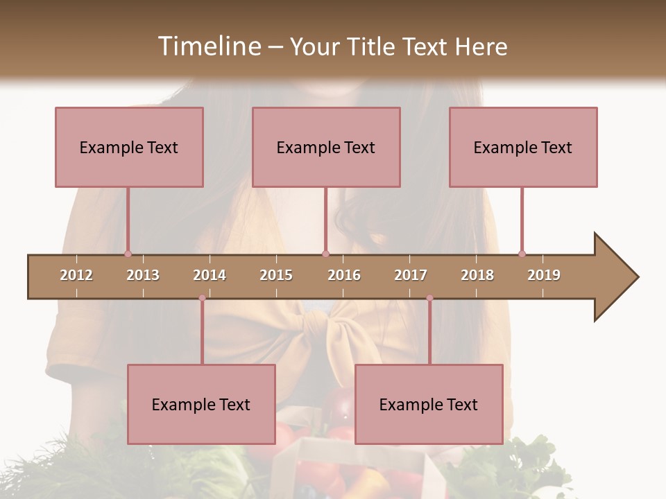 Vegetable Bag Young PowerPoint Template