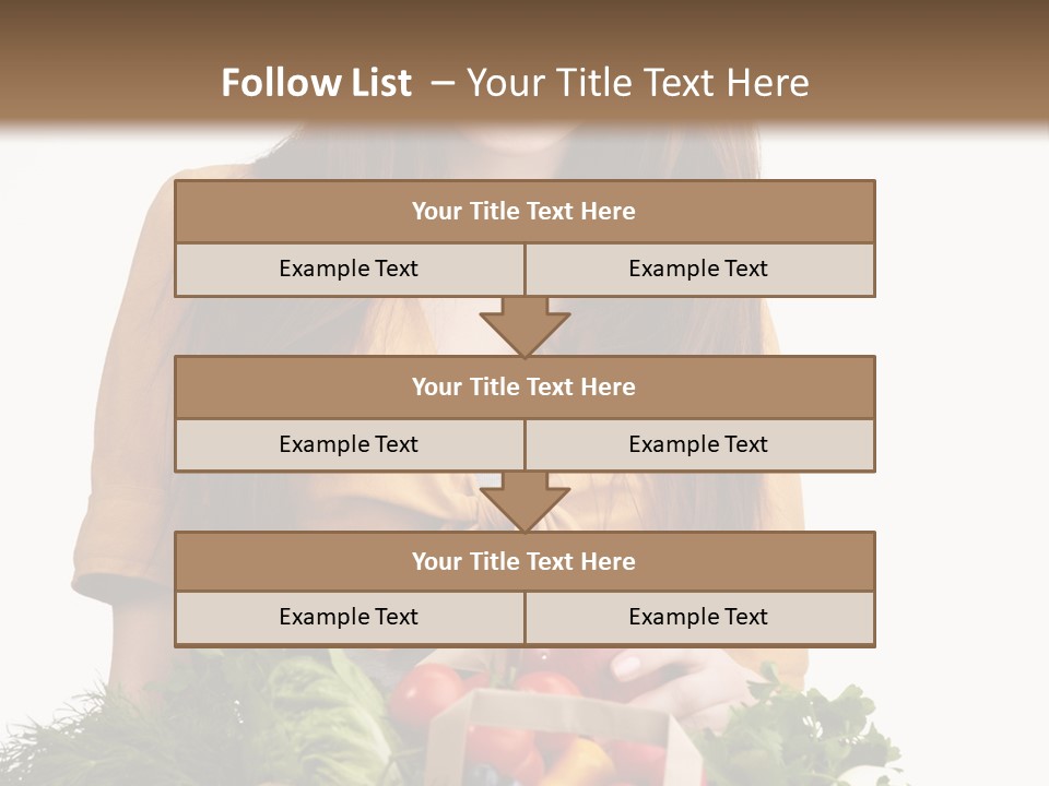 Vegetable Bag Young PowerPoint Template