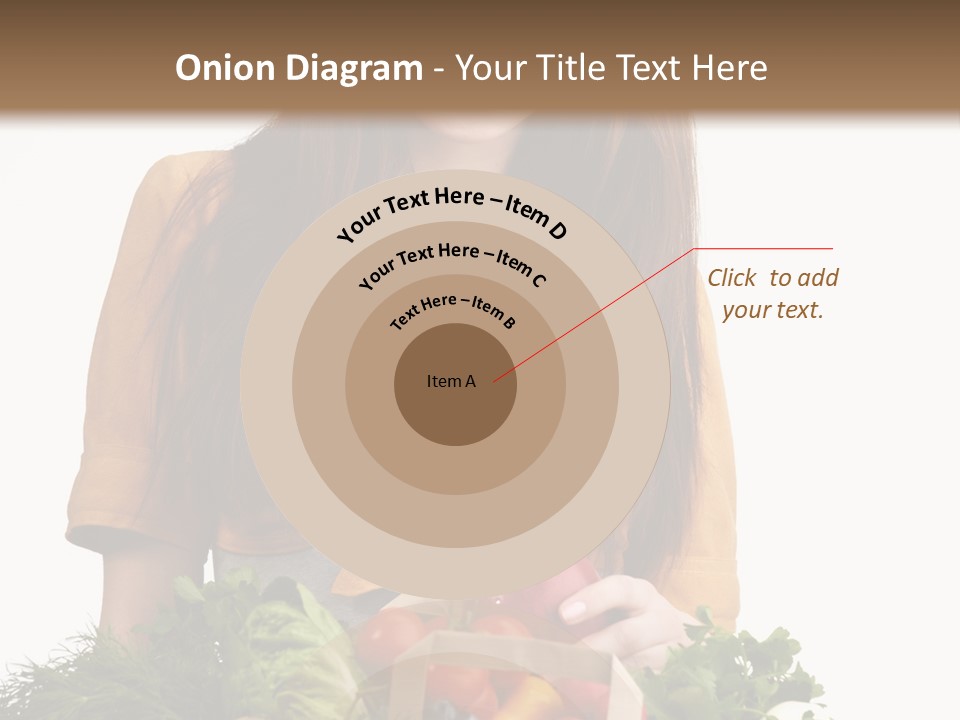 Vegetable Bag Young PowerPoint Template