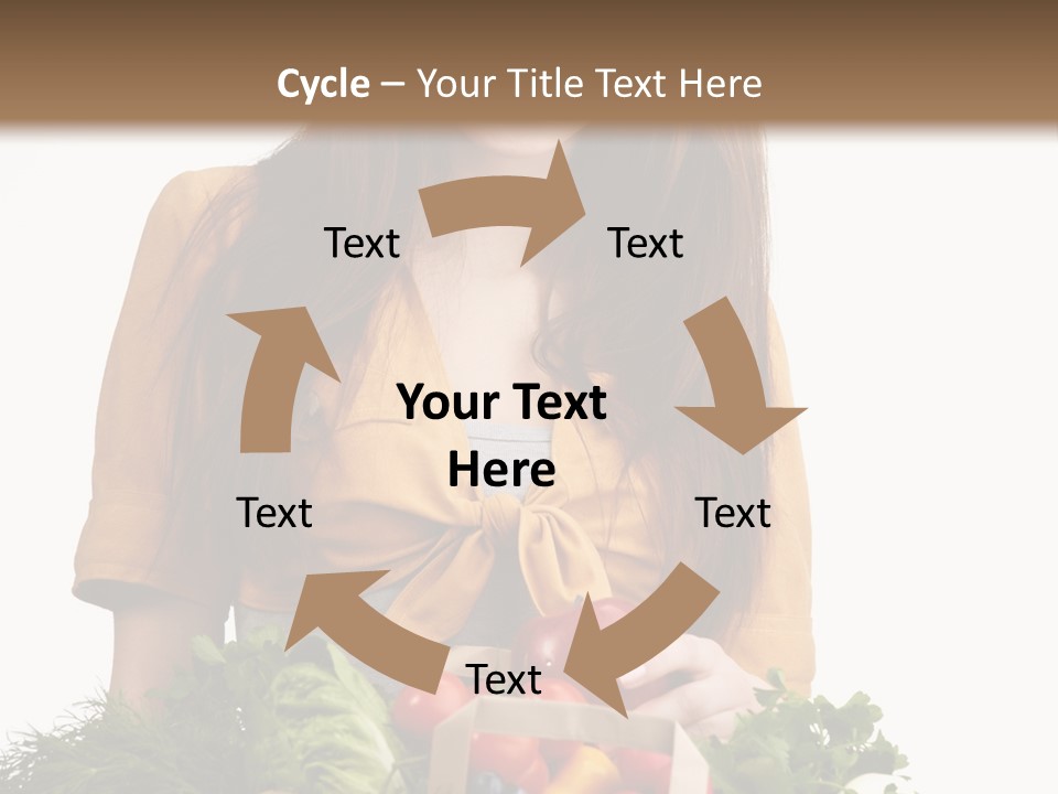 Vegetable Bag Young PowerPoint Template