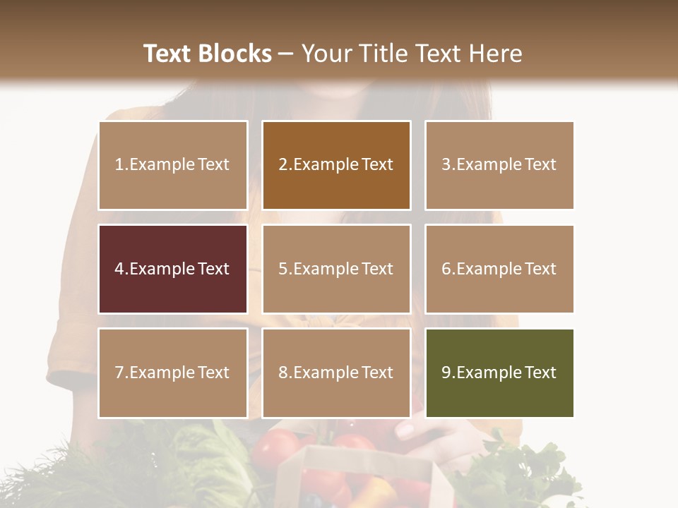 Vegetable Bag Young PowerPoint Template