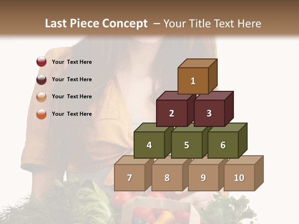 Vegetable Bag Young PowerPoint Template