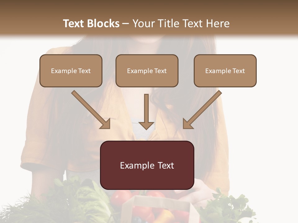 Vegetable Bag Young PowerPoint Template