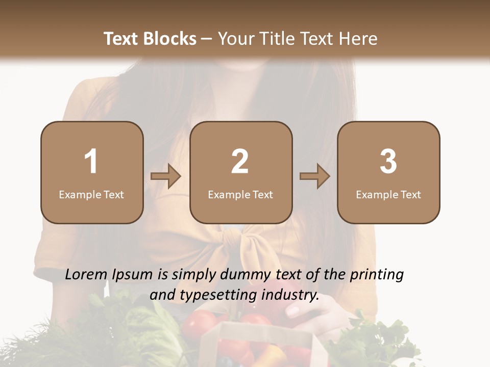 Vegetable Bag Young PowerPoint Template