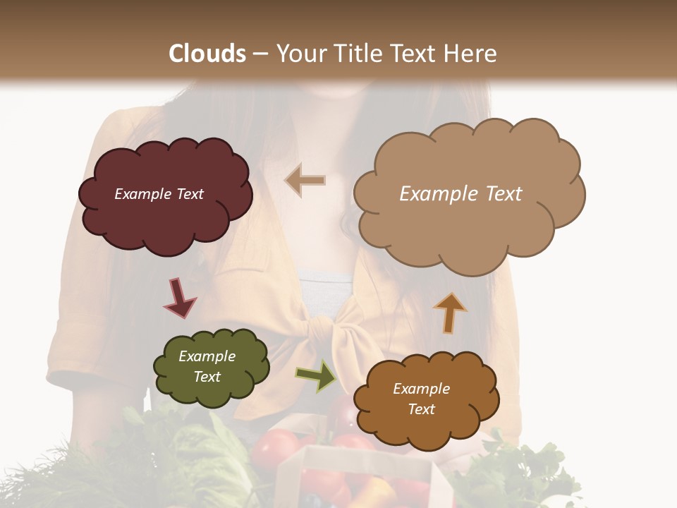 Vegetable Bag Young PowerPoint Template