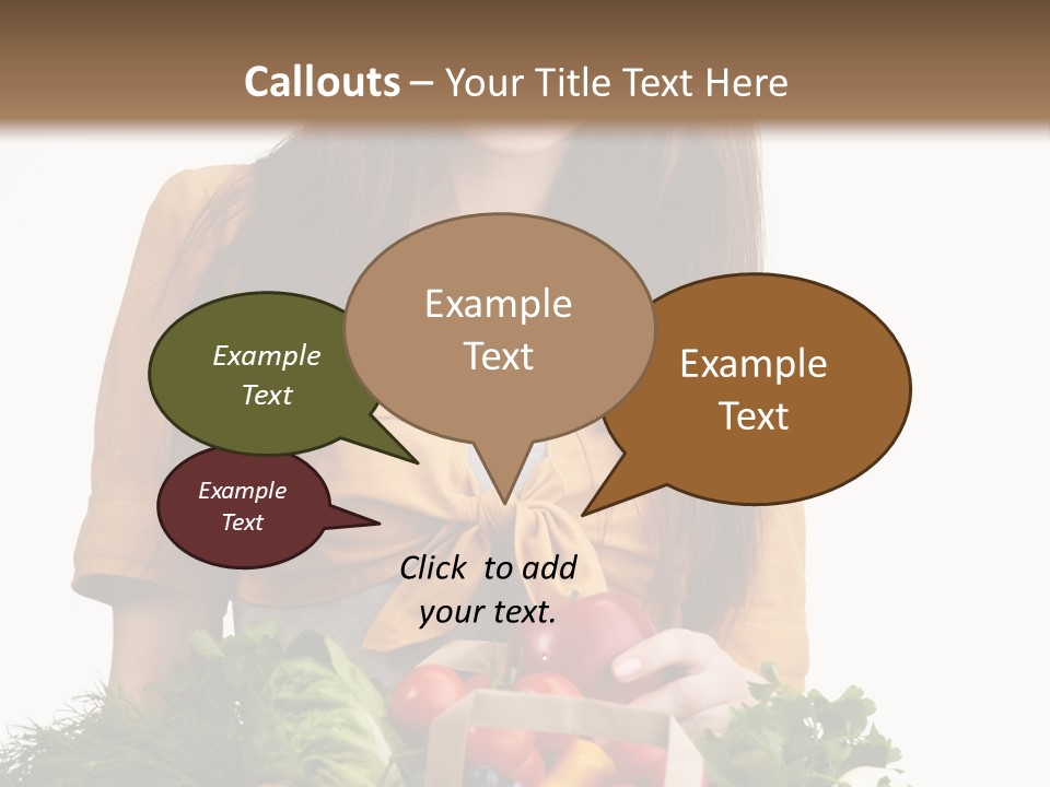 Vegetable Bag Young PowerPoint Template