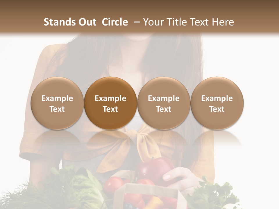 Vegetable Bag Young PowerPoint Template