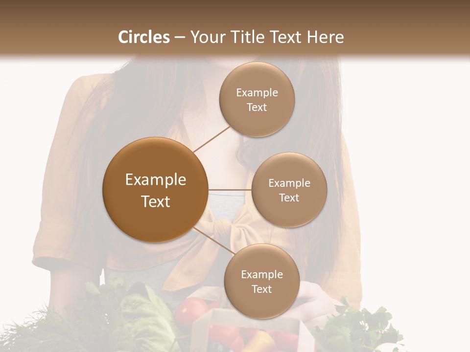 Vegetable Bag Young PowerPoint Template