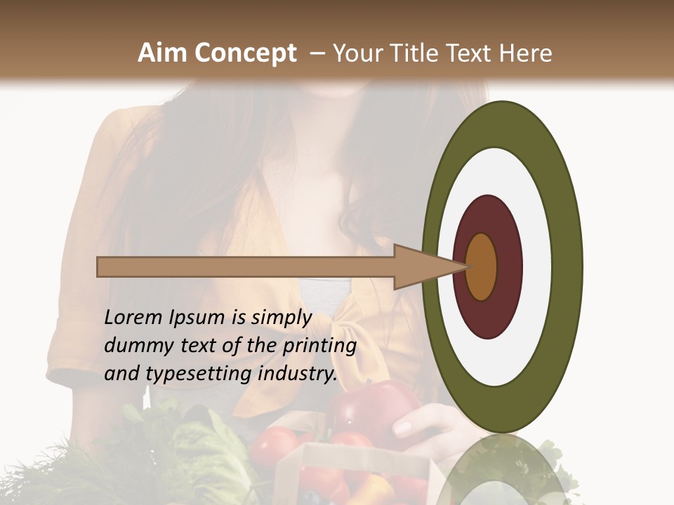 Vegetable Bag Young PowerPoint Template