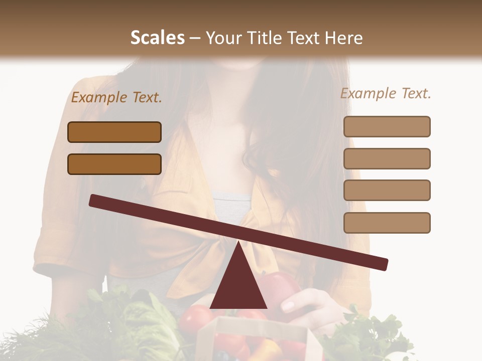 Vegetable Bag Young PowerPoint Template