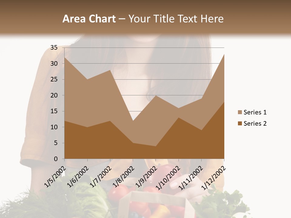 Vegetable Bag Young PowerPoint Template