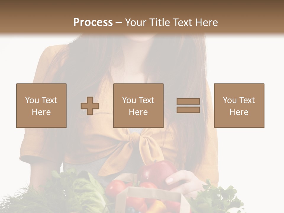 Vegetable Bag Young PowerPoint Template