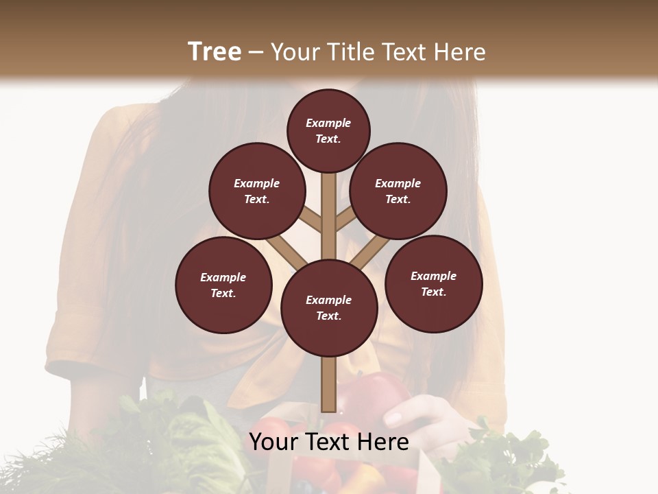 Vegetable Bag Young PowerPoint Template