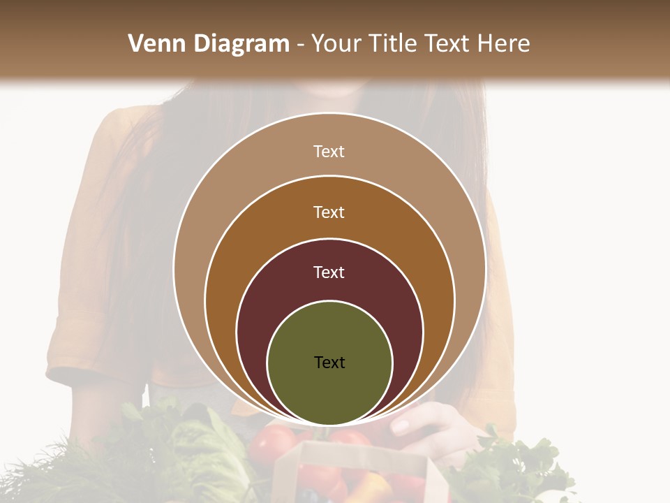 Vegetable Bag Young PowerPoint Template