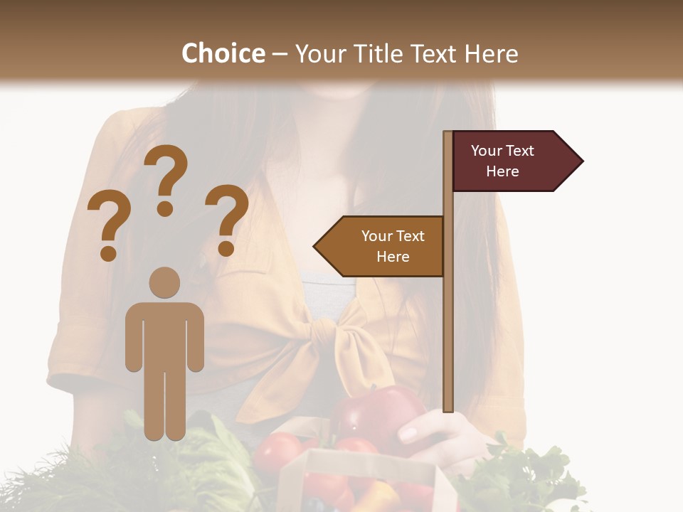 Vegetable Bag Young PowerPoint Template