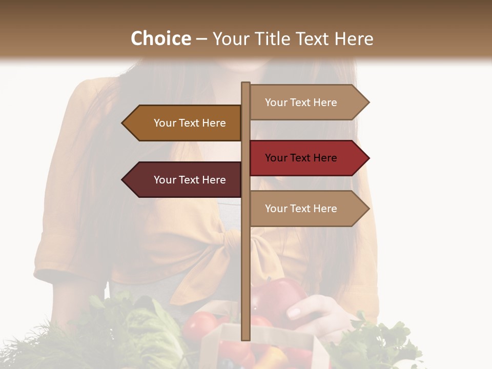 Vegetable Bag Young PowerPoint Template