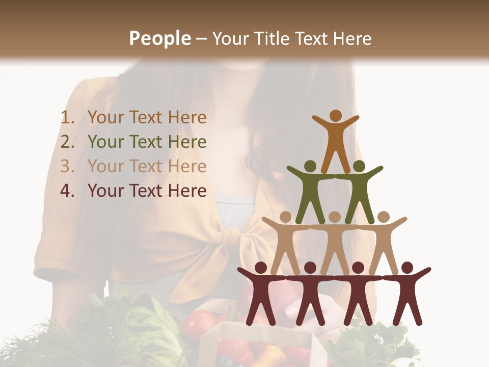 Vegetable Bag Young PowerPoint Template