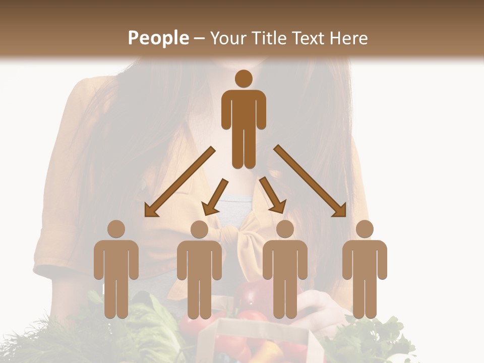 Vegetable Bag Young PowerPoint Template